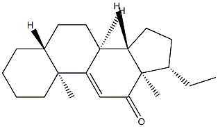 5α-Pregn-9(11)-en-12-one 结构式