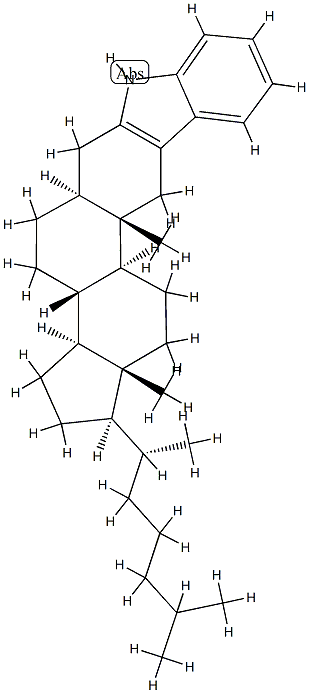 1'H-5α-Cholestano[3,2-b]indole Struktur