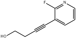 3-Butyn-1-ol,4-(2-fluoro-3-pyridinyl)-(9CI) 化学構造式