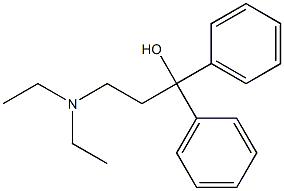 α-[2-(Diethylamino)ethyl]benzhydryl alcohol 结构式