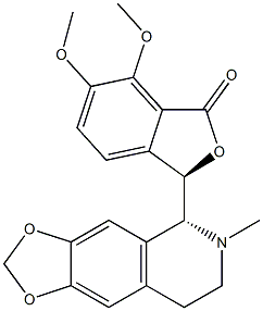 (R)-6,7-Dimethoxy-3β-[[(5R,6R)-5,6,7,8-tetrahydro-6-methyl-1,3-dioxolo[4,5-g]isoquinolin]-5-yl]isobenzofuran-1(3H)-one 结构式