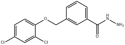 3-((2,4-二氯苯氧基)甲基)苯甲酰肼 结构式