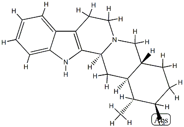 17β-Chloro-16α-methylyohimban Structure