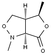 3H,6H-Furo[3,4-c]isoxazol-6-one,tetrahydro-1,4-dimethyl-,(3aR,4S,6aR)-rel-(9CI) Structure