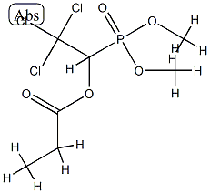 Dimethyl=[2,2,2-trichloro-1-(1-oxopropoxy)ethyl] phosphonate|