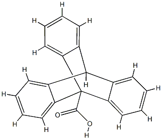 9,10-ジヒドロ-9,10-[1,2]ベンゼノアントラセン-9-カルボン酸 化学構造式