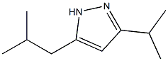 1H-Pyrazole,3-(1-methylethyl)-5-(2-methylpropyl)-(9CI) Structure