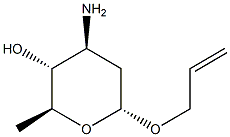 alpha-L-arabino-Hexopyranoside,2-propenyl3-amino-2,3,6-trideoxy-(9CI) Structure