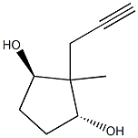 1,3-Cyclopentanediol,2-methyl-2-(2-propynyl)-,(1R,3R)-rel-(9CI) Structure