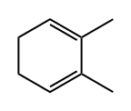 1,2-ジメチルシクロヘキサジエン 化学構造式