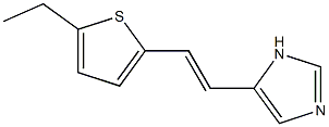 1H-Imidazole,4-[(1E)-2-(5-ethyl-2-thienyl)ethenyl]-(9CI) Struktur