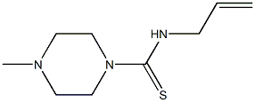 1-Piperazinecarbothioamide,4-methyl-N-2-propenyl-(9CI) Structure