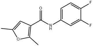 3-Furancarboxamide,N-(3,4-difluorophenyl)-2,5-dimethyl-(9CI) 结构式