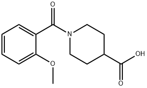 1-(2-methoxybenzoyl)piperidine-4-carboxylic acid Structure