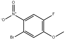 1-bromo-4-fluoro-5-methoxy-2-nitrobenzene Struktur