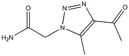 1H-1,2,3-Triazole-1-acetamide,4-acetyl-5-methyl-(9CI) Struktur