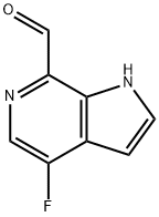 4-氟-1H-吡咯并[2,3-C]吡啶-7-甲醛,446284-46-4,结构式