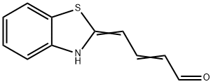 2-Butenal,4-(2(3H)-benzothiazolylidene)-(9CI) Structure