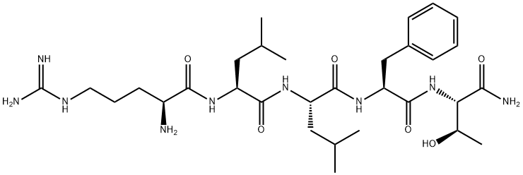 H-ARG-LEU-LEU-PHE-THR-NH2 结构式