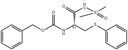 (甲基(氧代)磺酰基)甲烷(R)-3 - (((苄氧基)羰基)氨基)-2-氧代-4-(苯硫基)丁-1 结构式