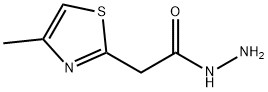 2-(4-methyl-1,3-thiazol-2-yl)acetohydrazide(SALTDATA: FREE), 448229-66-1, 结构式