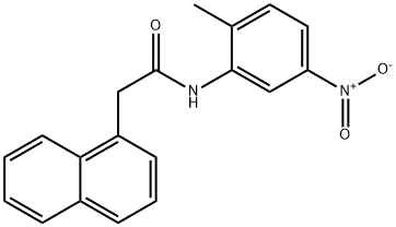 N-(2-methyl-5-nitrophenyl)-2-(1-naphthyl)acetamide,448231-83-2,结构式