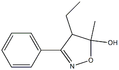 5-Isoxazolol,4-ethyl-4,5-dihydro-5-methyl-3-phenyl-(9CI) 结构式