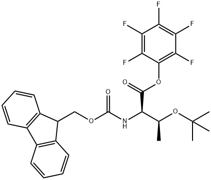 (9H-Fluoren-9-yl)MethOxy]Carbonyl D-Thr(tBu)-OPfp,449764-45-8,结构式