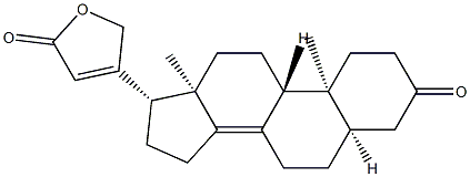 3-オキソ-5β-カルダ-8(14),20(22)-ジエノリド 化学構造式