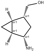 Bicyclo[3.1.0]hexane-2-methanol, 4-amino-, (1R,2R,4S,5S)-rel- (9CI) 结构式