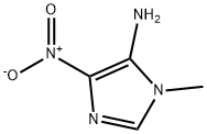 1-メチル-4-ニトロ-1H-イミダゾール-5-アミン 化学構造式