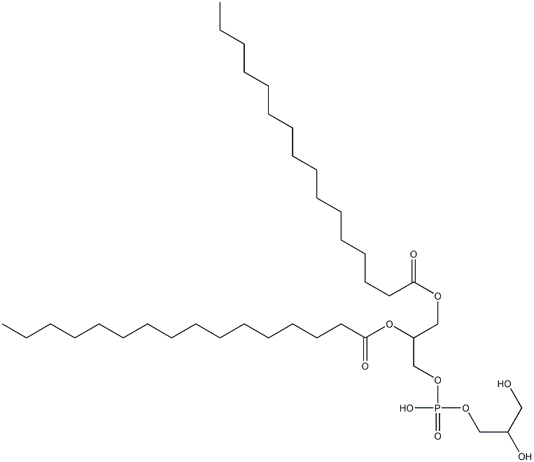 1,2-dipalmitoylphosphatidylglycerol Struktur