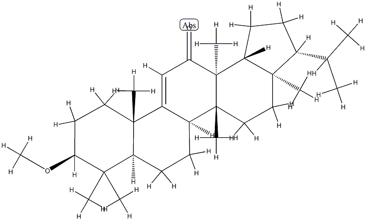 3β-メトキシフェルナ-9(11)-エン-12-オン 化学構造式