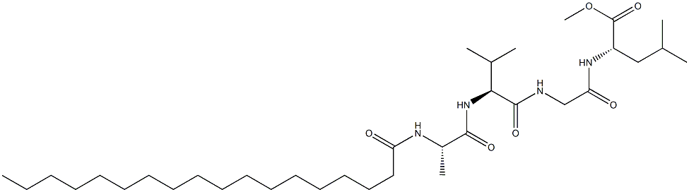 ステアロイル-L-Ala-L-Val-Gly-L-Leu-OMe 化学構造式
