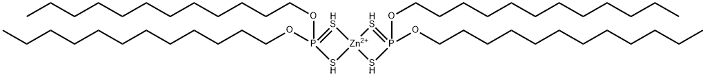 二(O,O-二(十二烷基)二硫代磷酸根-S,S,)锌 结构式