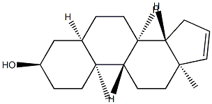5β-Androst-16-en-3α-ol Struktur