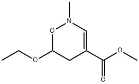 2H-1,2-Oxazine-4-carboxylicacid,6-ethoxy-5,6-dihydro-2-methyl-,methylester(9CI) Struktur