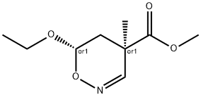 4H-1,2-Oxazine-4-carboxylicacid,6-ethoxy-5,6-dihydro-4-methyl-,methylester,(4R,6S)-rel-(9CI)|