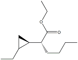 Hexanoic acid, 2-[(1R,2R)-2-ethylcyclopropyl]ethyl ester, rel- (9CI) 结构式