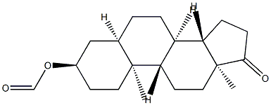 3α-Formyloxy-5β-androstan-17-one Struktur