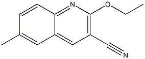 3-Quinolinecarbonitrile,2-ethoxy-6-methyl-(9CI) Structure