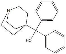 1-Azabicyclo[2.2.2]octane-4-Methanol, α,α-diphenyl- Structure