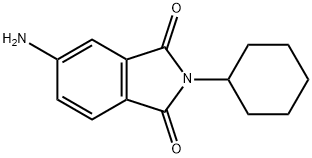 5-amino-2-cyclohexyl-2,3-dihydro-1H-isoindole-1,3-dione, 4636-65-1, 结构式