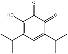 3,5-Cyclohexadiene-1,2-dione,3-hydroxy-4,6-bis(1-methylethyl)-(9CI) Structure