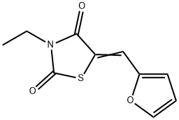 2,4-Thiazolidinedione,3-ethyl-5-(2-furanylmethylene)-(9CI) Struktur