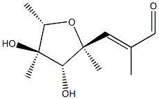 manno-Oct-2-enose, 4,7-anhydro-2,3,8-trideoxy-2-methyl-4,6-di-C-methyl-, (2E)- (9CI) Structure