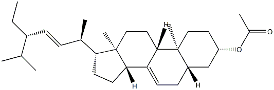 alpha-Spinasterol acetate Structure