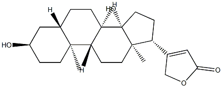 3α,14-Dihydroxy-5α-card-20(22)-enolide Struktur