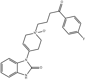 IMp. D (EP) as Hydrochloride: (1RS)-1-[4-(4-Fluorophenyl)-4-oxobutyl]-4-(2-oxo-2,3-dihydro-1H-benziMidazol-1-yl)-1,2,3,6-tetrahydro-pyridine 1-Oxide Hydrochloride Struktur