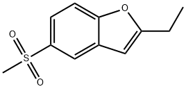 Benzofuran,2-ethyl-5-(methylsulfonyl)-(9CI) Struktur